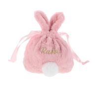 SOIMISS Sac Kawaii à Cordon Lapin Peluche Pochette de Rangement Compacte et Portable pour Cosmétiques Accessoires de Voyage et Petits