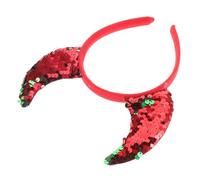 SOIMISS Serre-tête à Cornes Rouges pour Costume de Démon Accessoire Halloween et Cosplay Bandeau Diabolique pour Femme