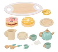 SOIMISS Service à Thé Bois pour Petites Filles Jeu de Rôle Tea Party Éducatif et Sûr pour Éveil Social et Créativité