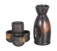SOIMISS Service Saké Céramique Japonais avec Pot Tokkuri et Tasses Rétention Chaleur Design Élégant Kit Complet pour Maison et Restaurant
