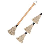 SOIMISS Set Bbq Sauce Mop et Pinceau à Huile avec Manche Brosse Détachable pour Barbecue et Pâtisserie Ustensile Pratique pour Badigeonner et Viandes et Pâtisseries