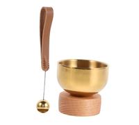 SOIMISS Set de Bol Chantant Tibétain Laiton pour Animalier Mini Bol Portable avec Cloche Apaisante Accessoire de Décoratif pour à Votre