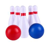SOIMISS Set de Bowling Garçon Fille PU Blanc Solide Quilles Jeu Intérieur Extérieur Éducatif Coordination Couleurs