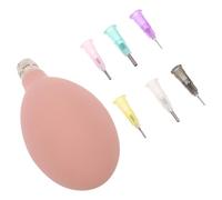 SOIMISS Set de Flacons Souples avec Aiguilles en Caoutchouc pour Poterie, Applicateur de Précision en Céramique avec 6 Pointes Fines, pour Décoration Détaillée D'argile