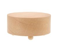 SOIMISS Socle de Boîte à Musique en Bois de Hêtre Massif Non Rotatif, Diamètre 7,5 Cm, Base DIY pour Mécanisme à Remontoir, Présentoir Vintage pour Projets Créatifs et Décoration