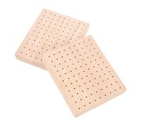 SOIMISS Socle D'exposition en Bois Khaki pour Figurines en Argile, Lot de 2pcs, Base sans Odeur pour Présentation et Création de Poupées Artisanales
