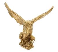 SOIMISS Statue Aigle en Résine Décorative, Sculpture Figurine Oiseau pour Bureau et Maison, Ornement de Bureau Moyen, Symbole de Force et Liberté, Décoration de Bureau et Salon