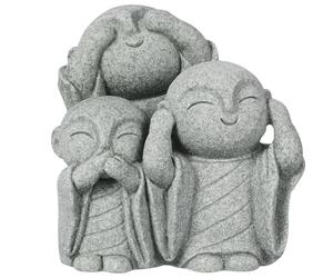 SOIMISS Statuette Jizo pour Aquarium Poisson Betta, Décoration Japonaise en Résine Gris-Vert, Cachette Aquarium Compacte, Ornement Jardin Aquatique Zen, Accessoire Décoratif Intérieur