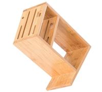 SOIMISS Support à Couteaux en Bambou Naturel, Porte-couteaux Multifonctionnel Rangement Aéré, Design Incliné, 1 Pièce, Accessoire Essentiel pour Organiser la Cuisine et Ustensiles, Solide