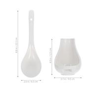 SOIMISS Support Cuillère Céramique Blanc Grand Format Porte-cuillère Décoratif Multi-usage pour Cuisine et Table Repose-cuillère Pratique pour Cuillère à Soupe Spatule et Couverts