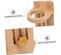 SOIMISS Support d'abreuvoir Bouteille d'eau Hamster Petit Buveur en Forme de casiers à Bouteille Porte-Bouteille Chinchilla Porte-Abreuvoir Chinchilla Porte-Abreuvoir réglable Bambou Kaki