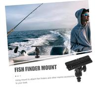 SOIMISS Support de Sondeur Poisson Rotatif Plastique Abs pour Kayak Bateau Support Stable pour Détecteur Poissons Installation Rapide et Facile