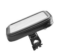 SOIMISS Support de téléphone étanche pour vélo et Moto, étui XXL 7 Pouces, Support réglable Antichoc, Protection Vibrations pour Smartphone, Sacoche Noire Compatible Guidon, 1 Set