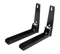 SOIMISS Support Mural Micro Ondes Acier Inoxydable Rack de Rangement Rétractable pour Cuisine Étagère Murale Pratique et Installation Facile pour Four Micro Ondes Noir