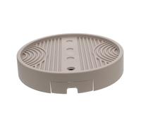 SOIMISS Support pour Pot de Fleurs avec roulettes Mobiles Plateau Rond Amovible avec Collecteur Eau Système de Drainage Base Robuste pour Jardinière Intérieure