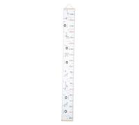 SOIMISS Tableau de Mesure Mural pour Garçon et Filles Blanc en Tissu, Surface Écrivable et Roulable, pour Chambre D'garçon et Filles pour Suivre la Courbe de Croissance