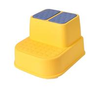 SOIMISS Tabouret Plastique Antidérapant pour Garçon Fille Marche-Pied Rehausseur WC Garçon Fille Banc Salle de Bain Multifonction Jaune Double pour Toilette et Lavabo
