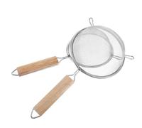 SOIMISS Tamis Inox 304 à Mailles Fines Double Oreilles 2 Pièces pour Filtrage Jus de Fruits et Lait de Soja, Passoire la Cuisine Pratique 12,5 CM et 14 CM