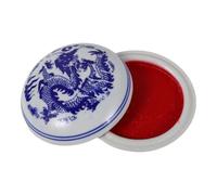 SOIMISS Tampon Encreur Chinois pour Calligraphie Débutants avec Boîte Céramique Stable Loisirs Créatifs et Cadeau Culturel