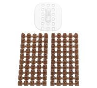 SOIMISS Tampons Lettres et Chiffres pour Argile à Modeler, 2 Jeux Plastique Couleur Café, Moules à Estampage DIY pour Décoration Céramique et Projets Artisanaux Créatifs Couleur Aléatoire