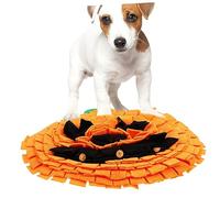 SOIMISS Tapis Reniflant Chien Grand Format Forme de Citrouille Orange Tapis Fouille Polaire Durable pour Alimentation et du Stress des Animaux