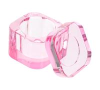 SOIMISS tasse de brosse d'art d'ongle pour UV dirigé doigt tasse d'art d'ongle assiette nails clipper nail clippers verre acrylique plat à papa tasses à ongles coupe ongles manucure rose