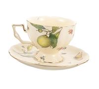 SOIMISS Tasse Vintage Céramique avec Motif Citron Mug Latte Grand Format pour Maison et Thé Élégant pour Boissons Chaudes