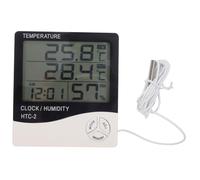 SOIMISS Thermomètre Numérique LCD pour Aquarium avec Double Affichage de Température Moniteur Humidité pour Poissons Écran et Durable Couleur Aléatoire Couleur Aléatoire