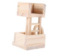 SOIMISS Tour Observation pour Hamster Bois Jouet Sécurisé pour Petits Rongeurs Habitat Ludique pour Animaux comme Hamster Nain Souris Et Écureuil Accessoires Cage Adaptés