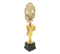 SOIMISS Trophée en Plastique Doré pour Course, Sport | Base Large Épaissie, Pp Plastique, Finition Vive, Structure Stable à Quatre Piliers, Entretien Facile