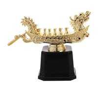 SOIMISS Trophée en Plastique Or pour Compétition D’Aviron Trophée Humoristique de Bateau-Dragon Prix de Récompense Sportif pour Événements et Fêtes Médaille de Première Réutilisable