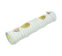 SOIMISS Tunnel Pliable pour Chat D'intérieur avec Peluche Douce, Son Froissé Attractif, 2 Trous et Balle de Jeu, Tunnel Interactif pour Chatons et Petits Animaux, Stimulant L'agilité