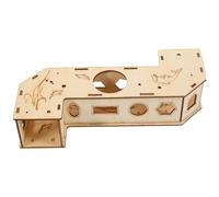 SOIMISS Tunnel pour Hamster et Cochons Morsure Cachette et Parcours Exploration Sécurisé pour Petits Animaux Accessoire Naturel pour Cage et Activité Physique