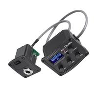 SOIMISS Ukulélé Micro Piézo Électrique Égaliseur 3 Bandes LCD Préampli Égaliseur Piézo pour Ukulélé et Guitare Folk Système D’Accordeur Intégré et Contrôle de Volume Accessoire