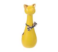 SOIMISS Urne Funéraire Céramique Étanche Jaune pour Chat, Petite Boîte à Cendres Décorative, Urne Commémorative pour Animaux de Compagnie, Récipient Souvenir Adapté à Domicile, Accessoire