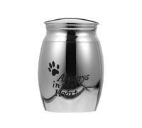 SOIMISS Urne Funéraire pour Animaux de Compagnie Acier Inoxydable Couleur Argent Cercueil pour Chat Contenant Cendres Funéraires