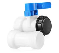 SOIMISS Valve à Plastique avec Tube Allongé Robinet de Cuve Étanche pour Récupération Eau de Pluie Adapté Aux Réservoirs et Citernes Standards