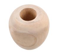 SOIMISS Vase Rustique en Bois 10 Cm pour Fleurs Séchées, Petit Vase de Table Beige Style Ferme, Jardinière Décorative Polyvalente pour Compositions et Décoration Intérieure