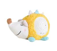 SOIMISS Veilleuse Musicale Peluche Hérisson 23,5x14,5 Cm en Coton, Lampe de Projection Étoilée Apaisante pour Bébé, Doux sans Batterie, Ambiance Lumineuse Multicolore pour Chambre Garçon