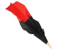 SOIMISS Voile Éventail en Soie Synthétique Dégradé Noir et Rouge 150 Cm pour Danse du Ventre Fan de Danse Femmes Léger Résistant Chinoise Main Droite