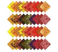 Soimoi Batik Impression Prédécoupé 10 Pouces Pack Charme Carrés Quilting Tissu De Coton Artisanal De Couture Patchwork Bricolage
