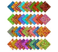 Soimoi Batik Impression Prédécoupé 5 Pouces Pack Charme Carrés Quilting Tissu De Coton Artisanal De Couture Patchwork Bricolage