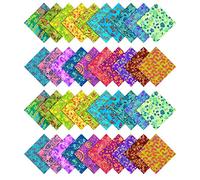 Soimoi Batik Impression Prédécoupé 5 Pouces Pack Charme Carrés Quilting Tissu De Coton Artisanal De Couture Patchwork Bricolage