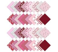 Soimoi Prédécoupé 5 Pouces Imprimés Floraux Et À Carreaux Lot De Tissus En Coton Quilting Carrés Pack De Charme Bricolage Patchwork Couture Artisanat