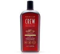 American Crew 3 en 1 Gingembre + Thé – shampoing après-shampoing gel douche pour homme 1000 ml