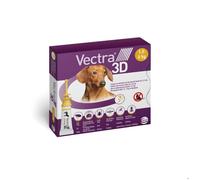 Soin anti-puces - CEVA - Vectra 3D - Chiens 1,5-4 kg - Lot x3 - Protection puces 1 mois