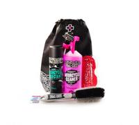 Soin Complet Vélo Kit (Cleaner + + + Protectant Brosse Éponge) Muc-Off Essentials Moto
