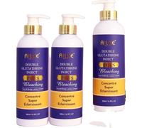 Soin de la peau au glutathion, Eclaircissant, Correcteur de taches brunes, Hydratant, 3 bouteilles de lotion