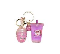 Soin des lèvres, protection solaire, dilution de l'huile pour les lèvres, soin anti-craquage, soin hydratant, huile à lèvres, porte-clés, pendentif de voiture à l'huile d'arbre à thé (violet, taille