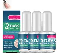 Soin des Ongles 3 Jours - Formule à Base d'Acides Aminés de Kératine, pour Ongles Secs, Faibles et Fragiles, Renforçant et Hydratant, pour Femmes et Hommes,3pcs